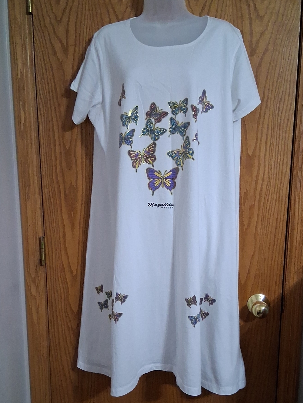 White cotton dress/pj's/beach coverup